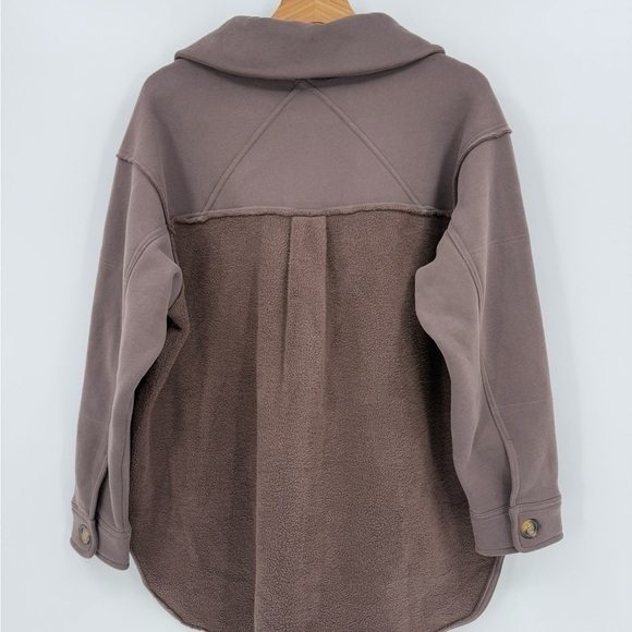 Bohme Sophie Cozy Oversized Slouchy Brown Jacket Shacket Size S - Picture 11 of 11